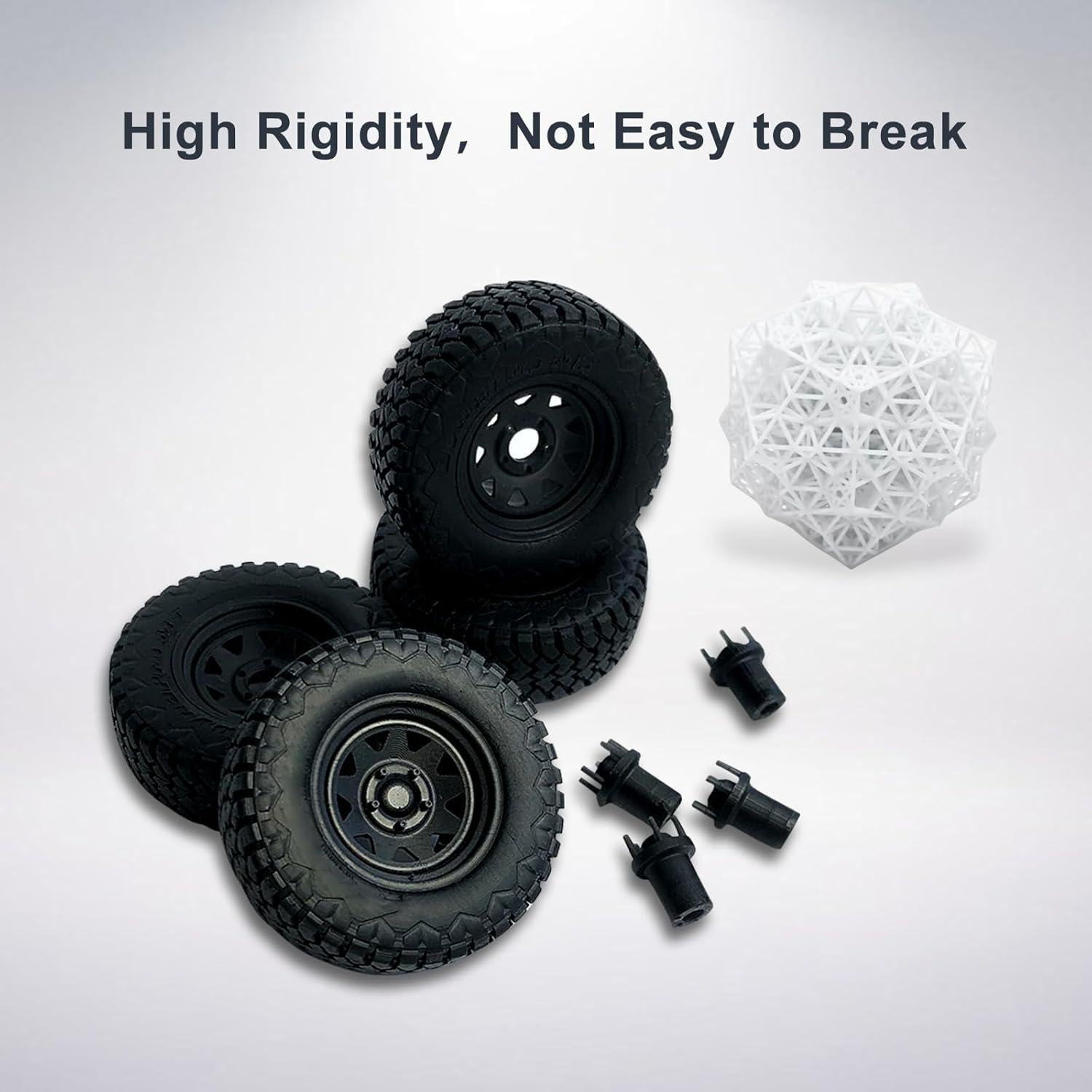 Resina Flexible YOUSU 1kg 80A para Impresora 3D UV Negra