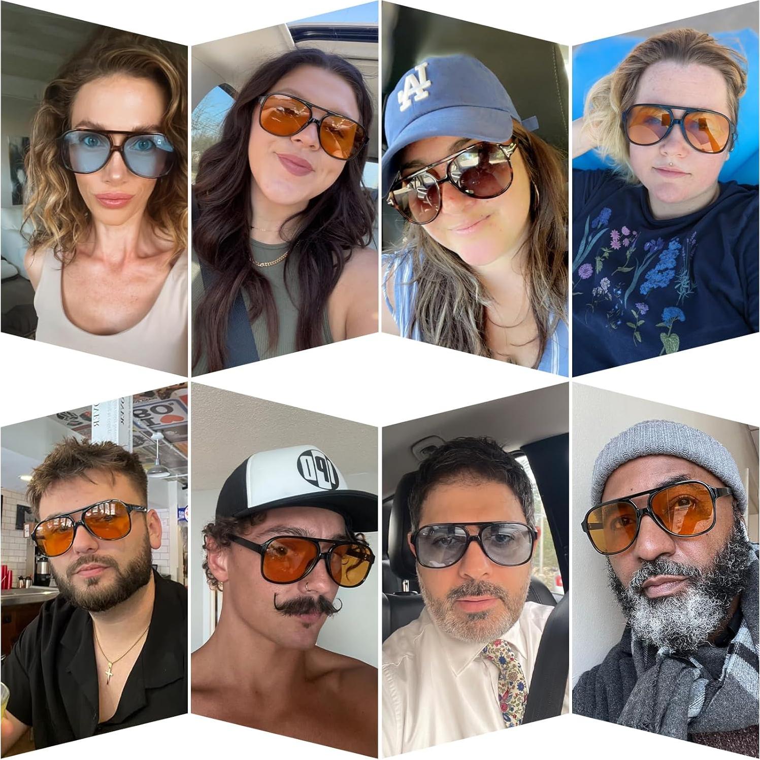 Gafas de Sol Retro Aviador YDAOWKN UV400 para Mujeres y Hombres