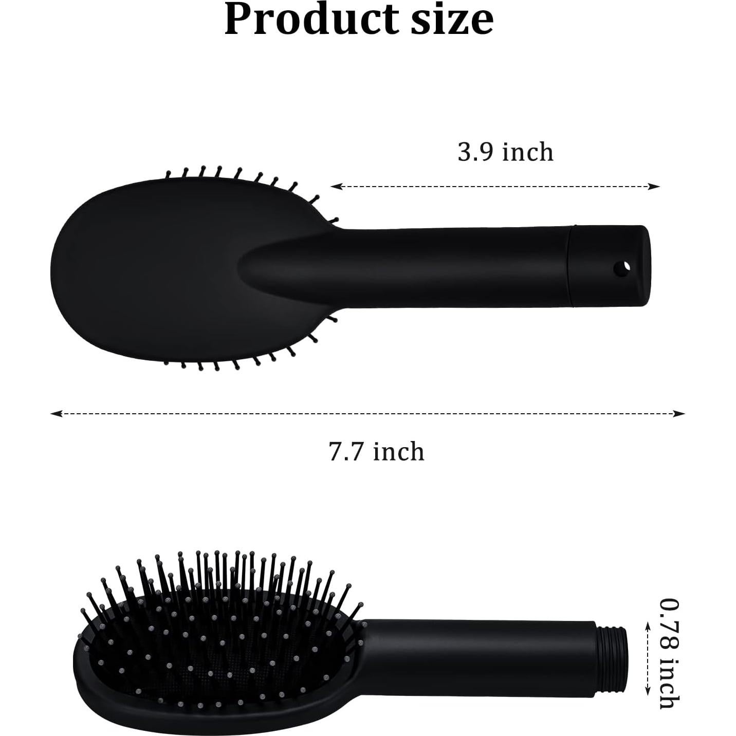 Cepillo de Seguridad Jspupifip Mini Negro para Viajes