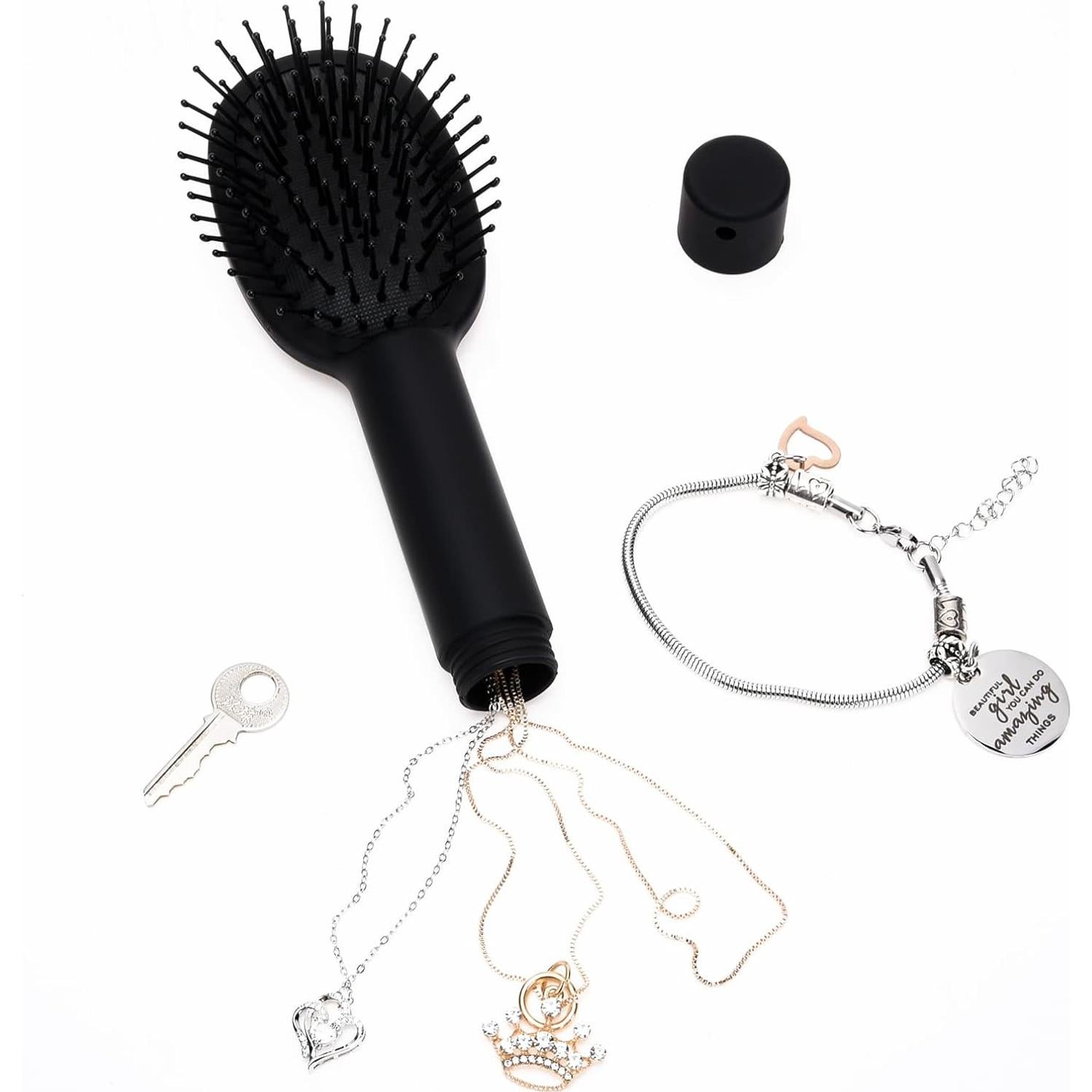 Cepillo de Seguridad Jspupifip Mini Negro para Viajes