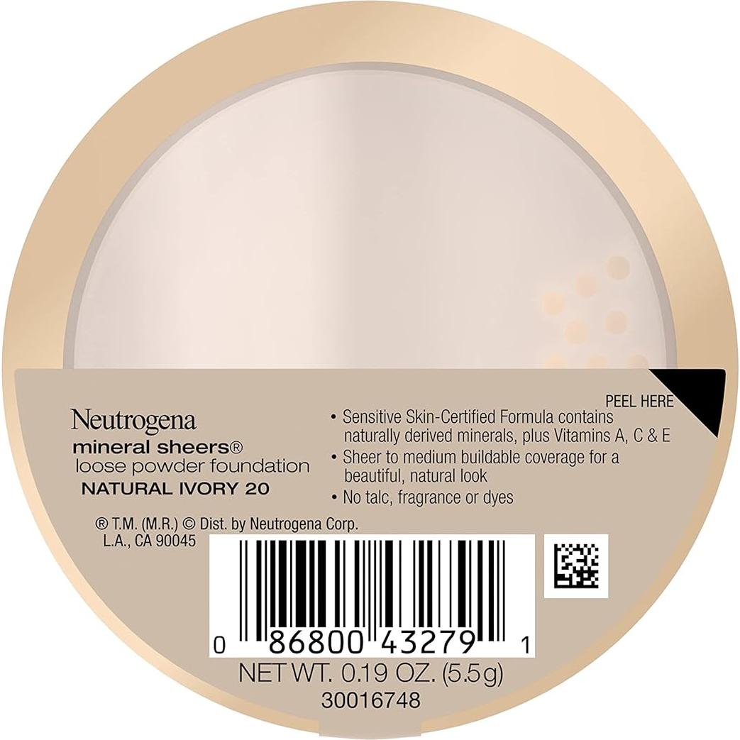 Maquillaje en Polvo Suelto Neutrogena 20 Marfil Natural 5.4g