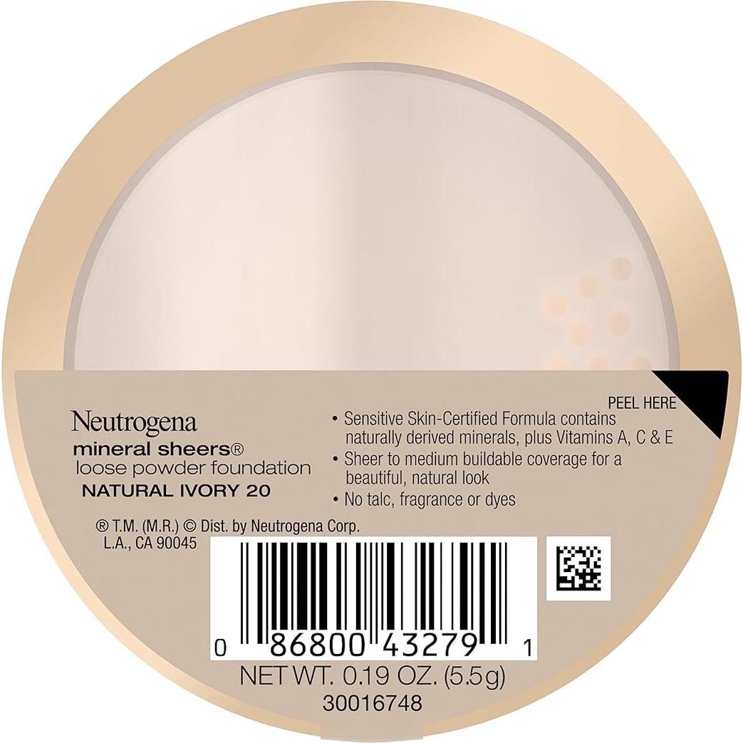 Maquillaje en Polvo Suelto Neutrogena 20 Marfil Natural 5.4g