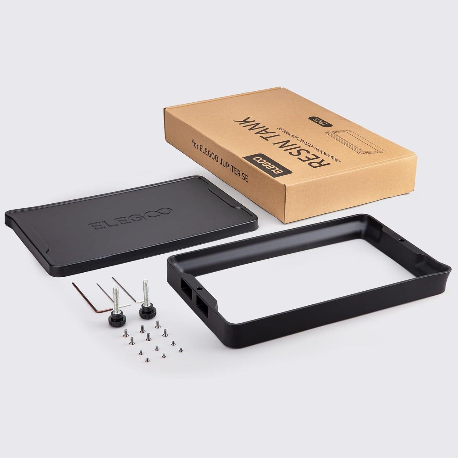 Tanque de Resina Metálico ELEGOO para Impresora 3D 372.8x234.3mm