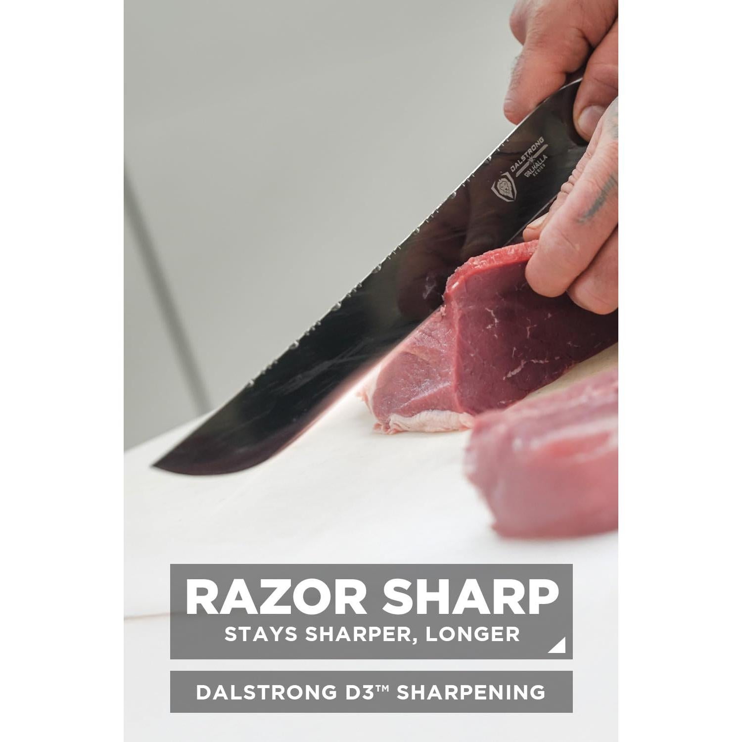 Cuchillo de Rebanar Dalstrong 30.5 cm Valhalla Titanio Negro