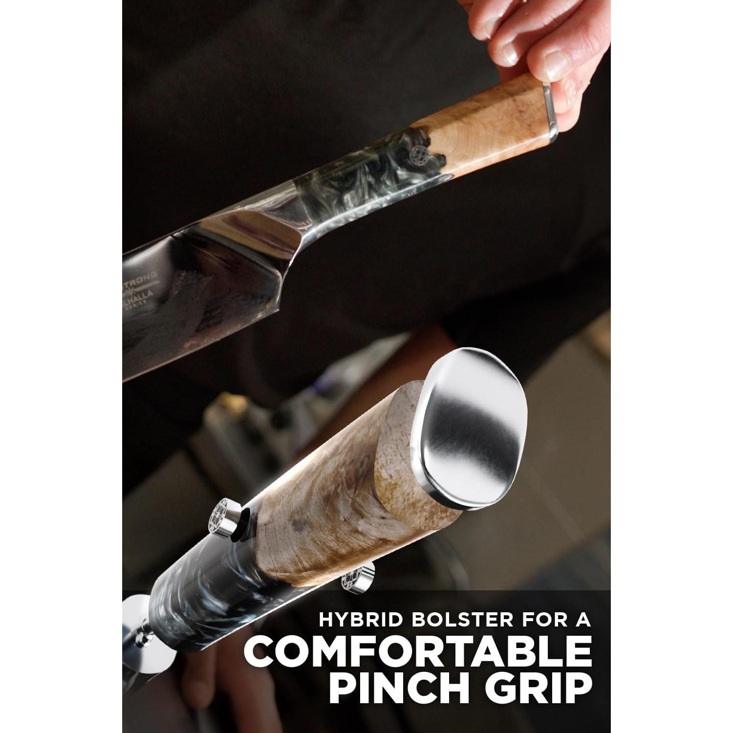 Cuchillo de Rebanar Dalstrong 30.5 cm Valhalla Titanio Negro