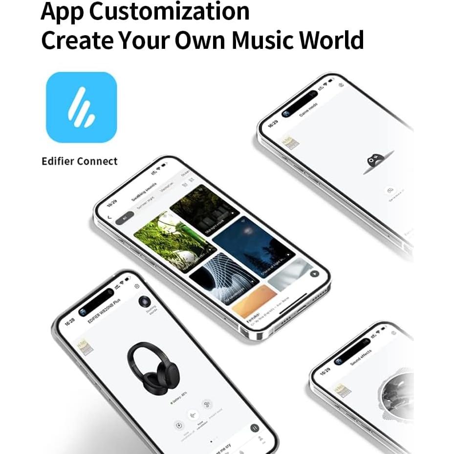 Auriculares Edifier W820NB Plus Bluetooth 5.2 ANC Marfil