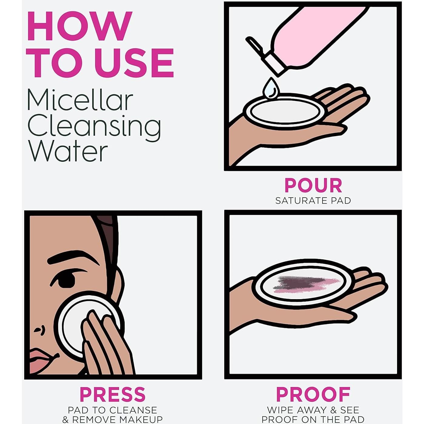 Agua Micelar Garnier Rosa 400ml Hidratante Vegano 2 Pzs