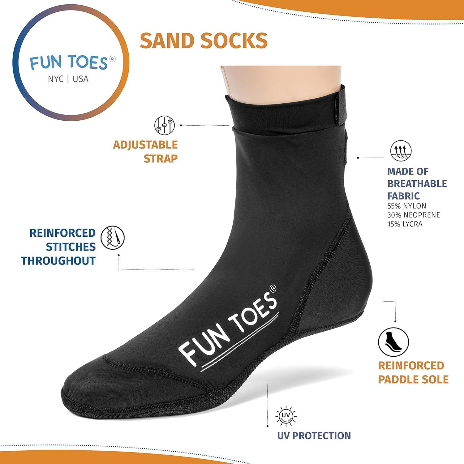 Calcetines de Neopreno Divertidos Dedos para Deportes de Arena