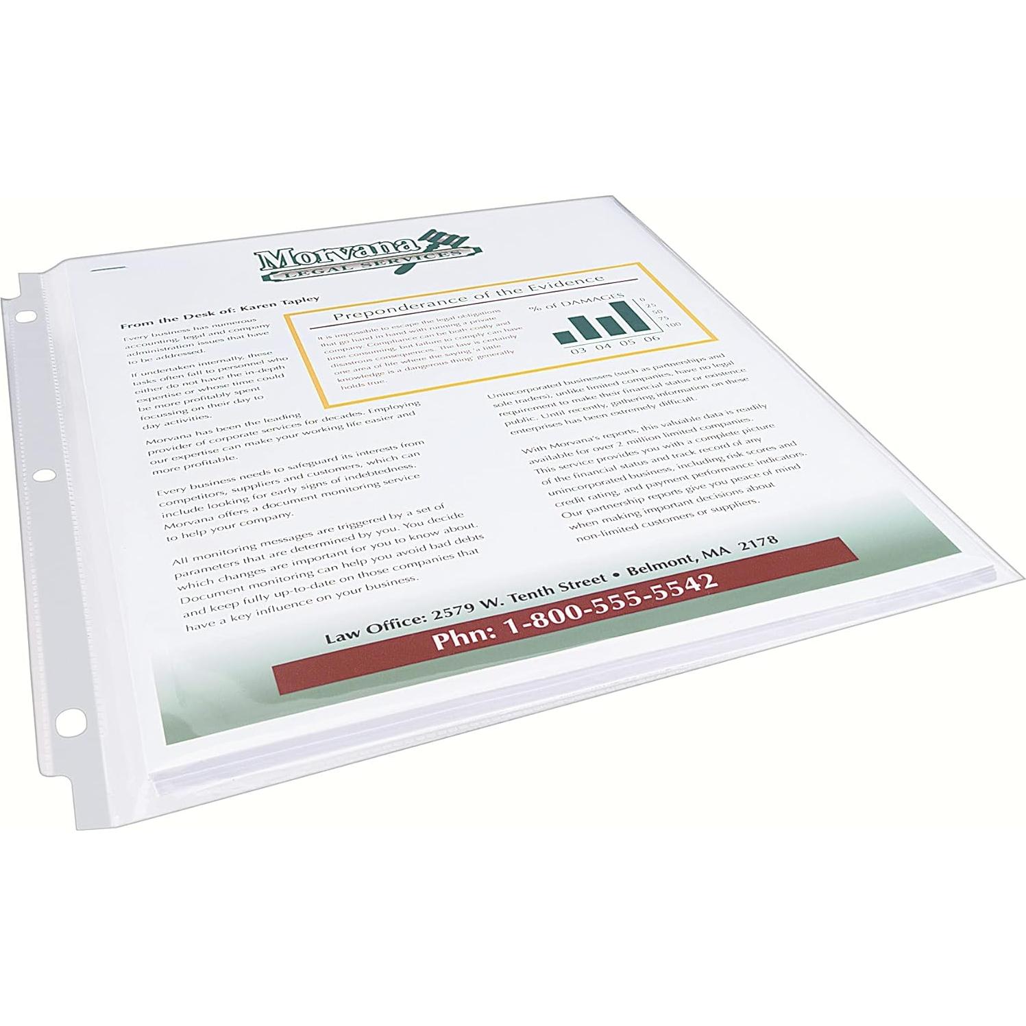 Protectores de hojas Avery 74171, 25 unidades, 50 hojas