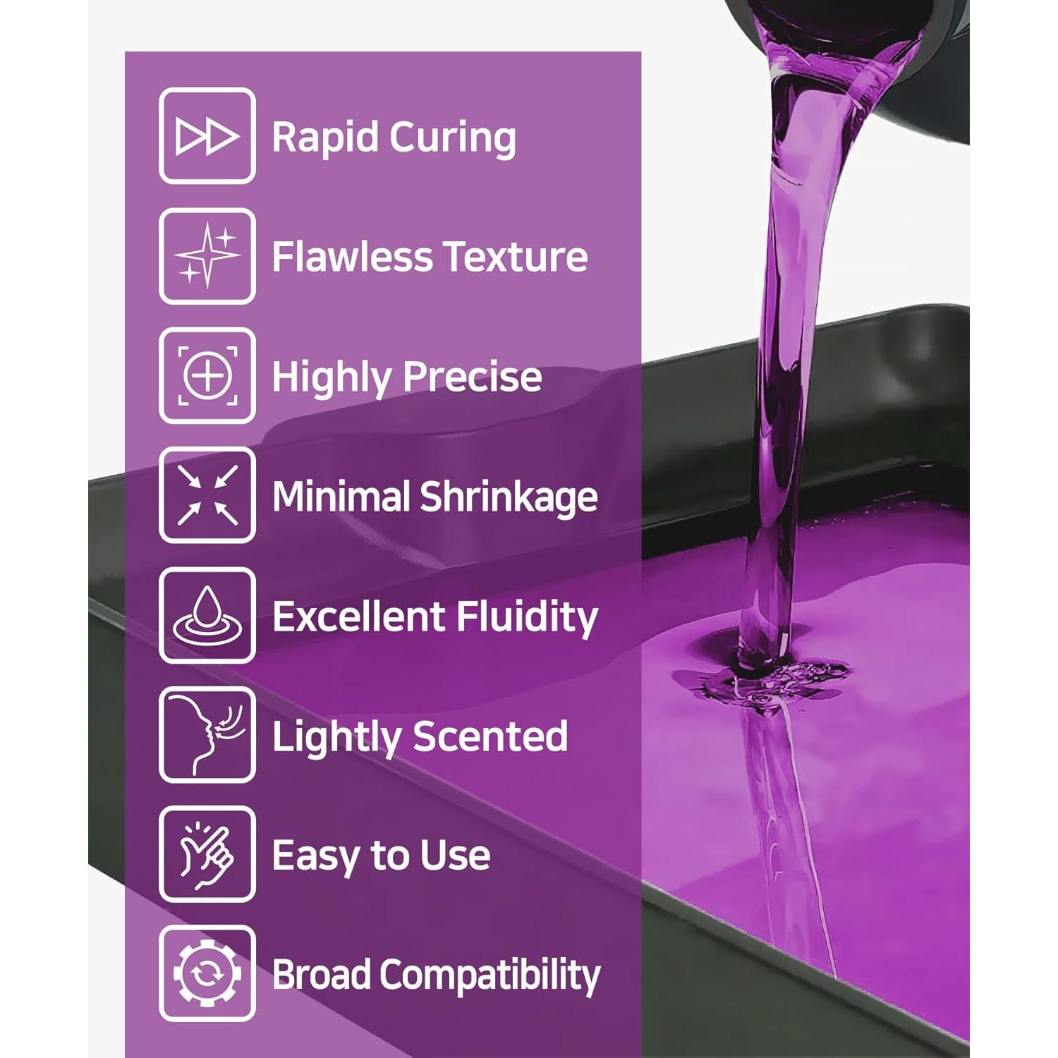 Resina 3D SuperCast 8K 500g Relleno de Cera para Joyería