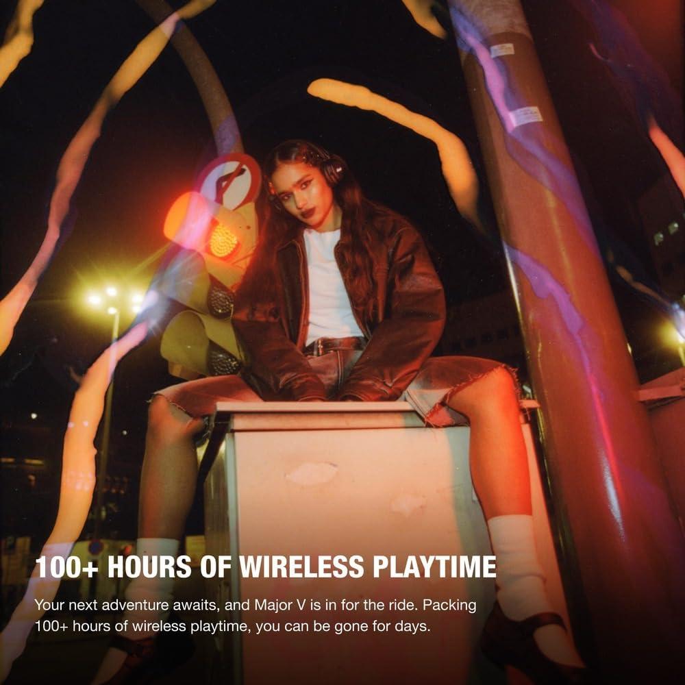 Auriculares Bluetooth Marshall Major V On-Ear, Negro