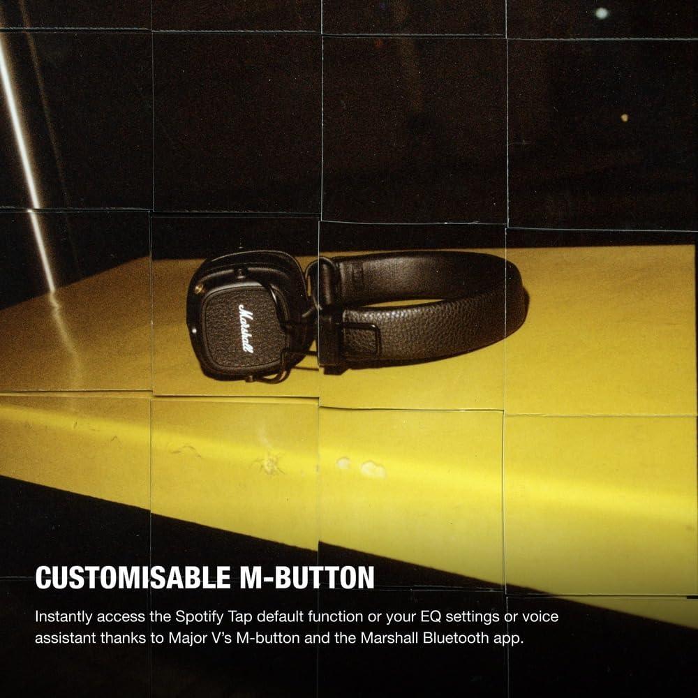 Auriculares Bluetooth Marshall Major V On-Ear, Negro