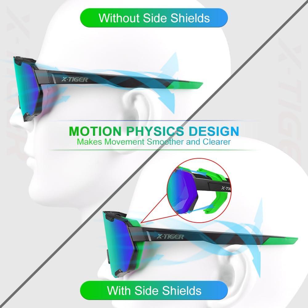 Gafas de Ciclismo X-TIGER 5 Lentes Intercambiables UV400