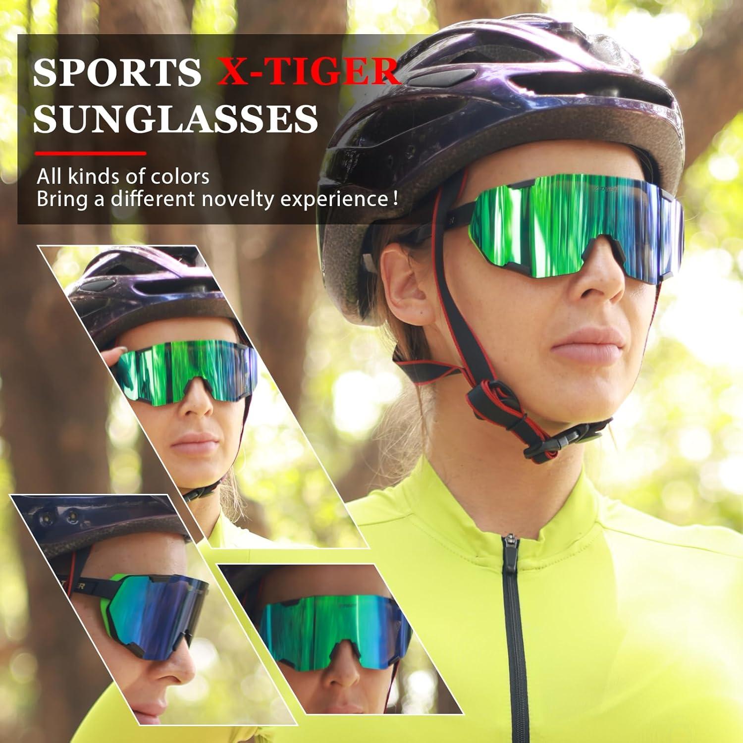 Gafas de Ciclismo X-TIGER 5 Lentes Intercambiables UV400