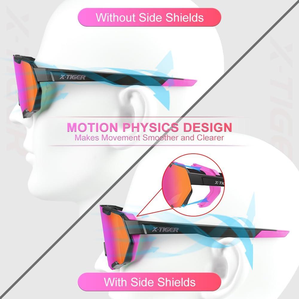 Gafas de Ciclismo X-TIGER con 5 Lentes Intercambiables UV400
