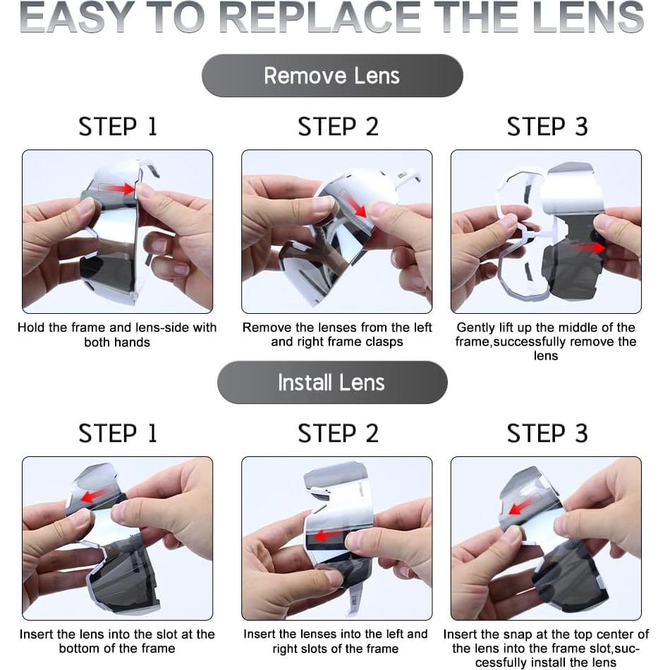 Gafas de Ciclismo X-TIGER 5 Lentes UV400 para Adultos