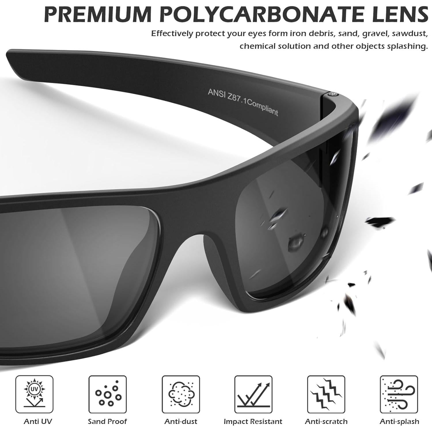 Gafas de Seguridad OXG Unisex ANSI Z87.1 Resistentes a Rayones