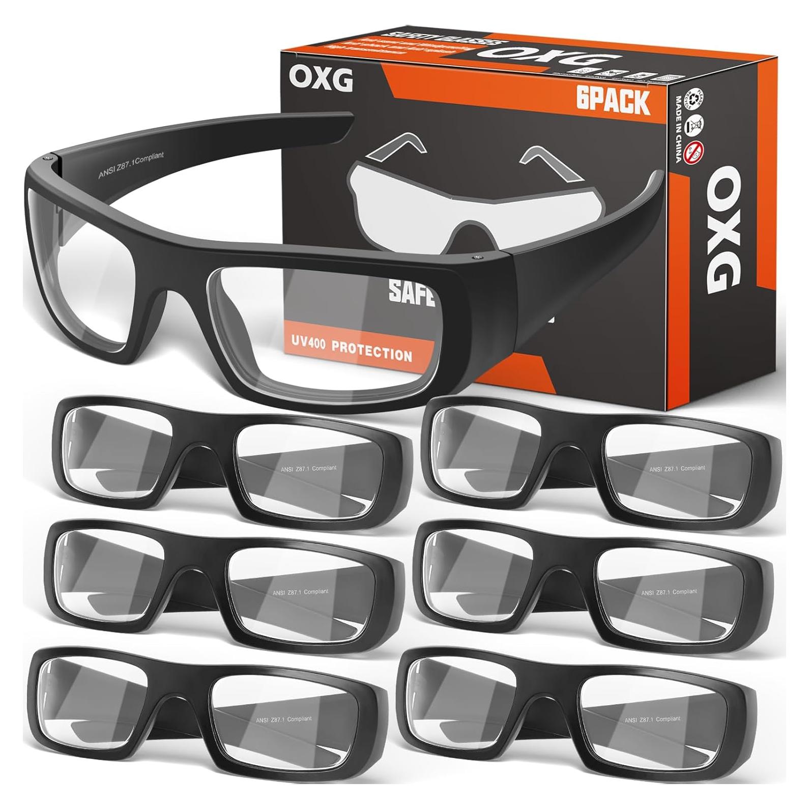 Gafas de Seguridad OXG Unisex ANSI Z87.1 Resistentes a Rayones