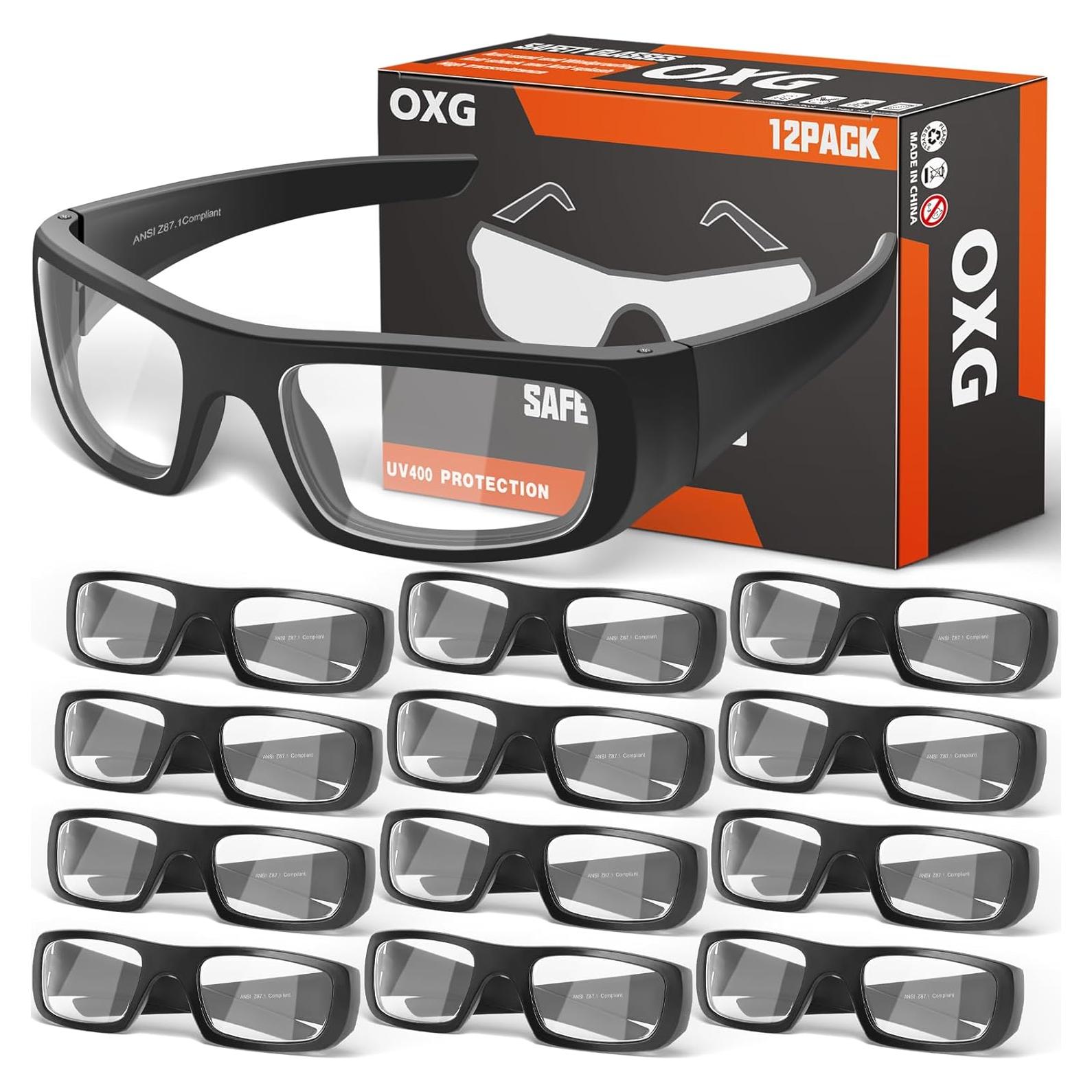 Gafas de Seguridad OXG Unisex ANSI Z87.1 Resistentes a Impactos