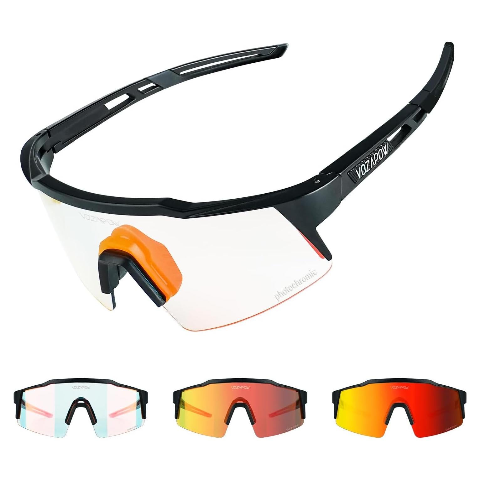 Gafas de sol VOZAPOW XL fotocromáticas para ciclismo