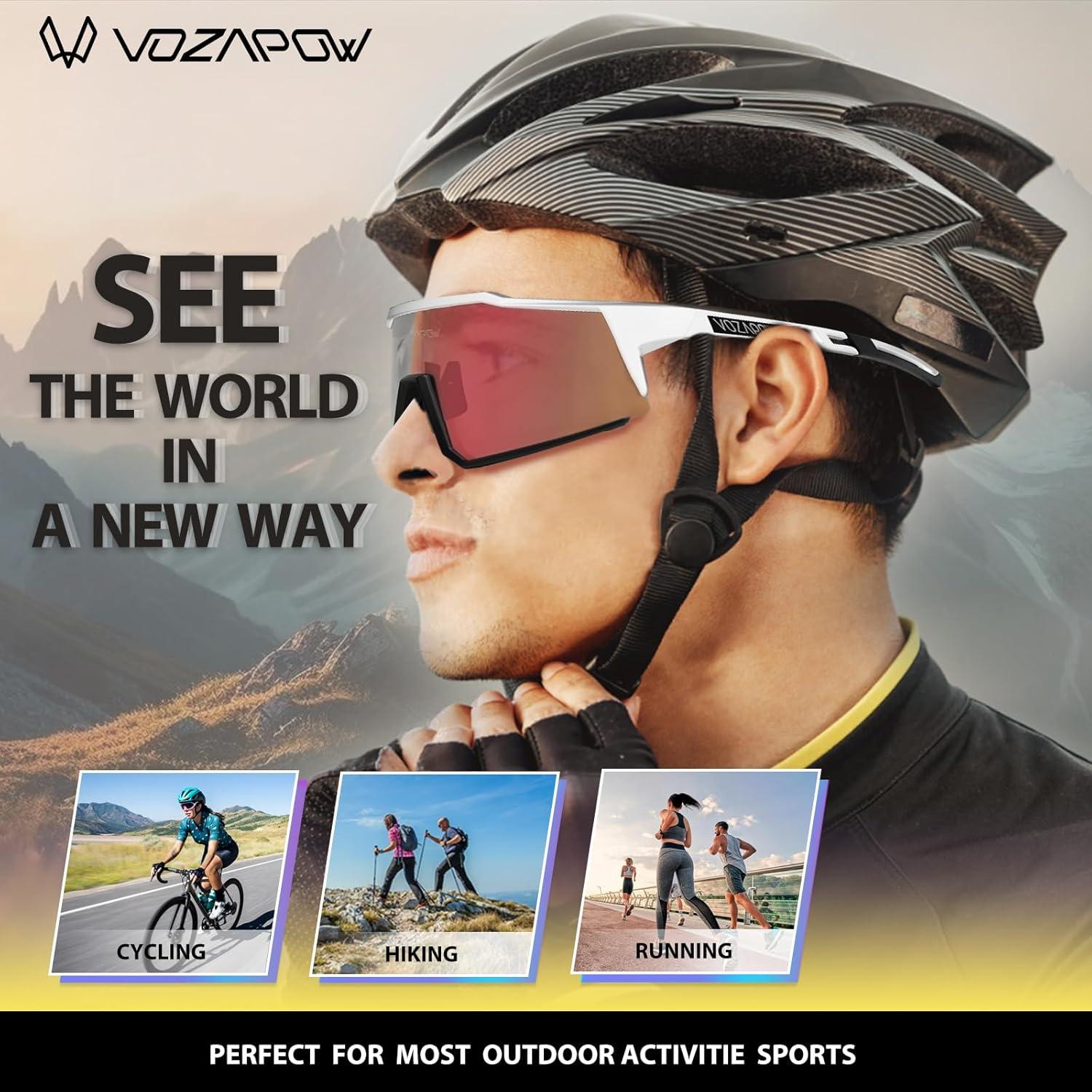 Gafas de sol VOZAPOW fotocromáticas para ciclismo y deportes