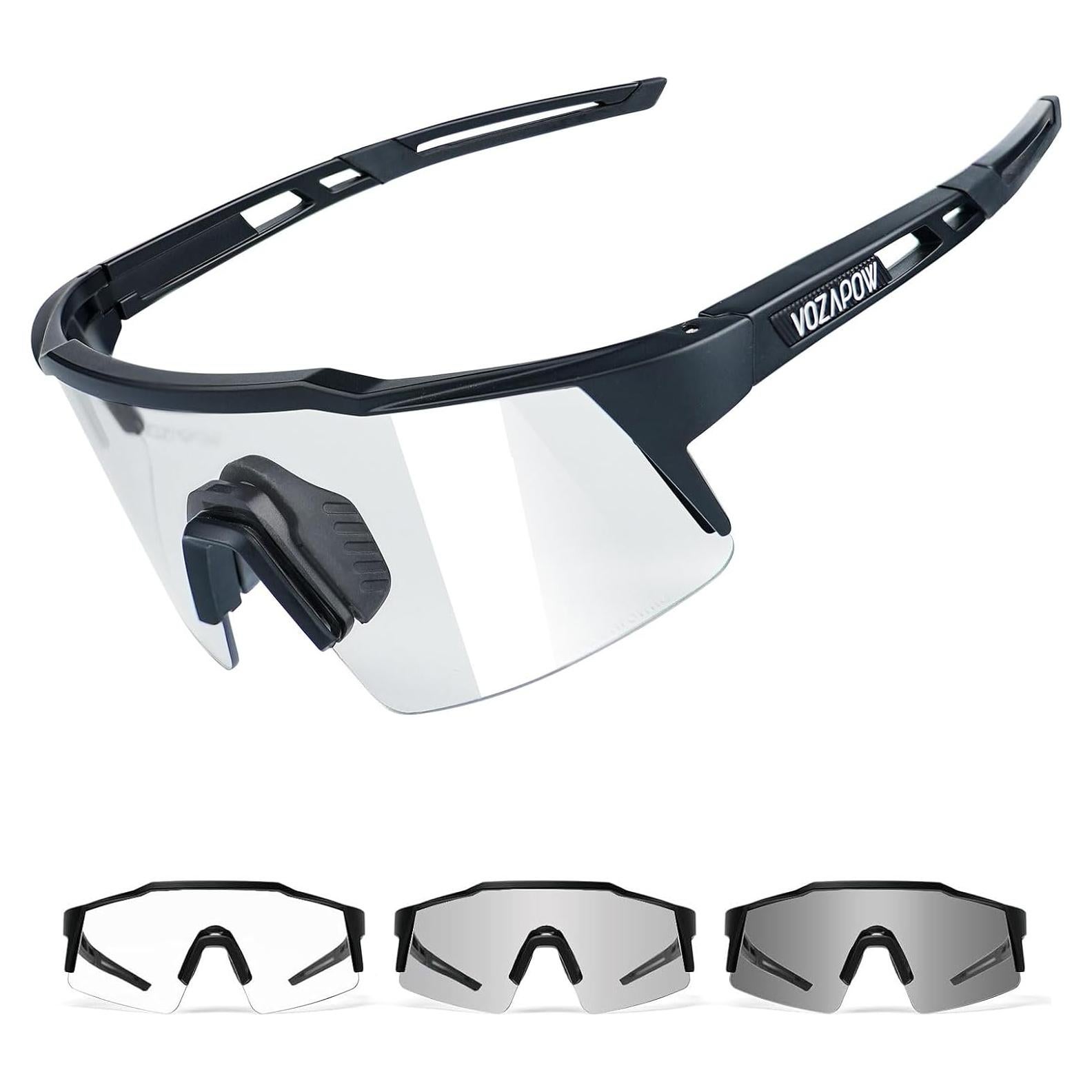 Gafas de sol deportivas VOZAPOW XL fotocromáticas para ciclismo