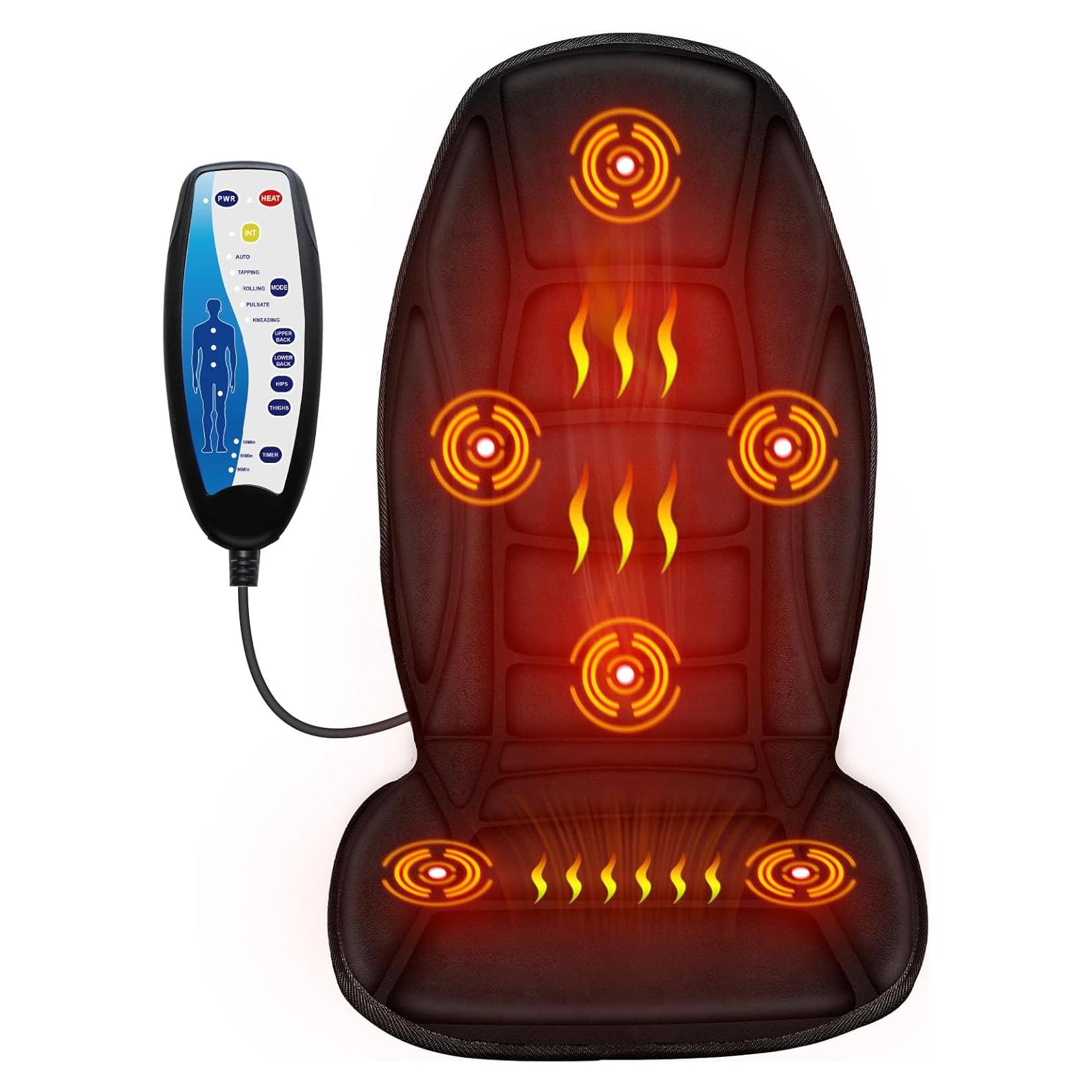 Cojín Masajeador CuPiLo con Calor y 5 Modos de Vibración