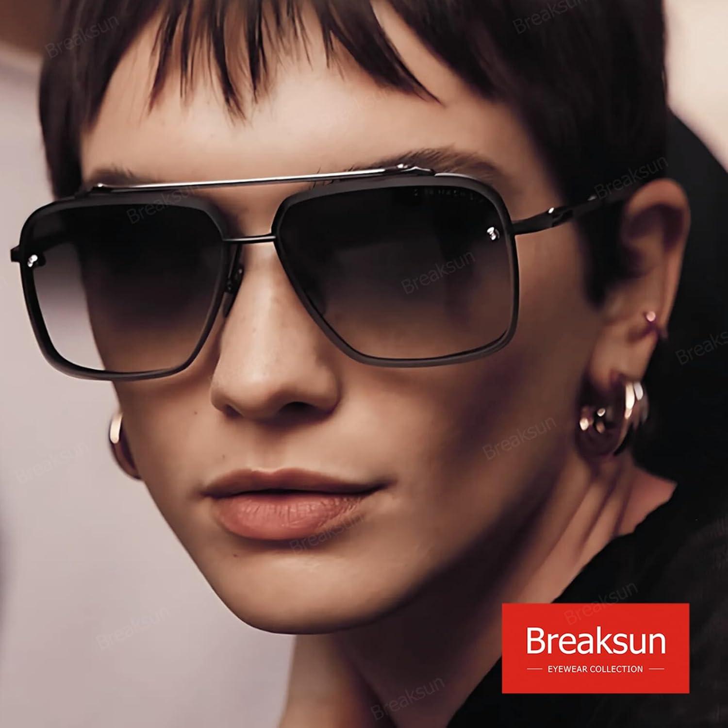 Gafas de Sol Cuadradas Breaksun con Lente UV400 Degradado