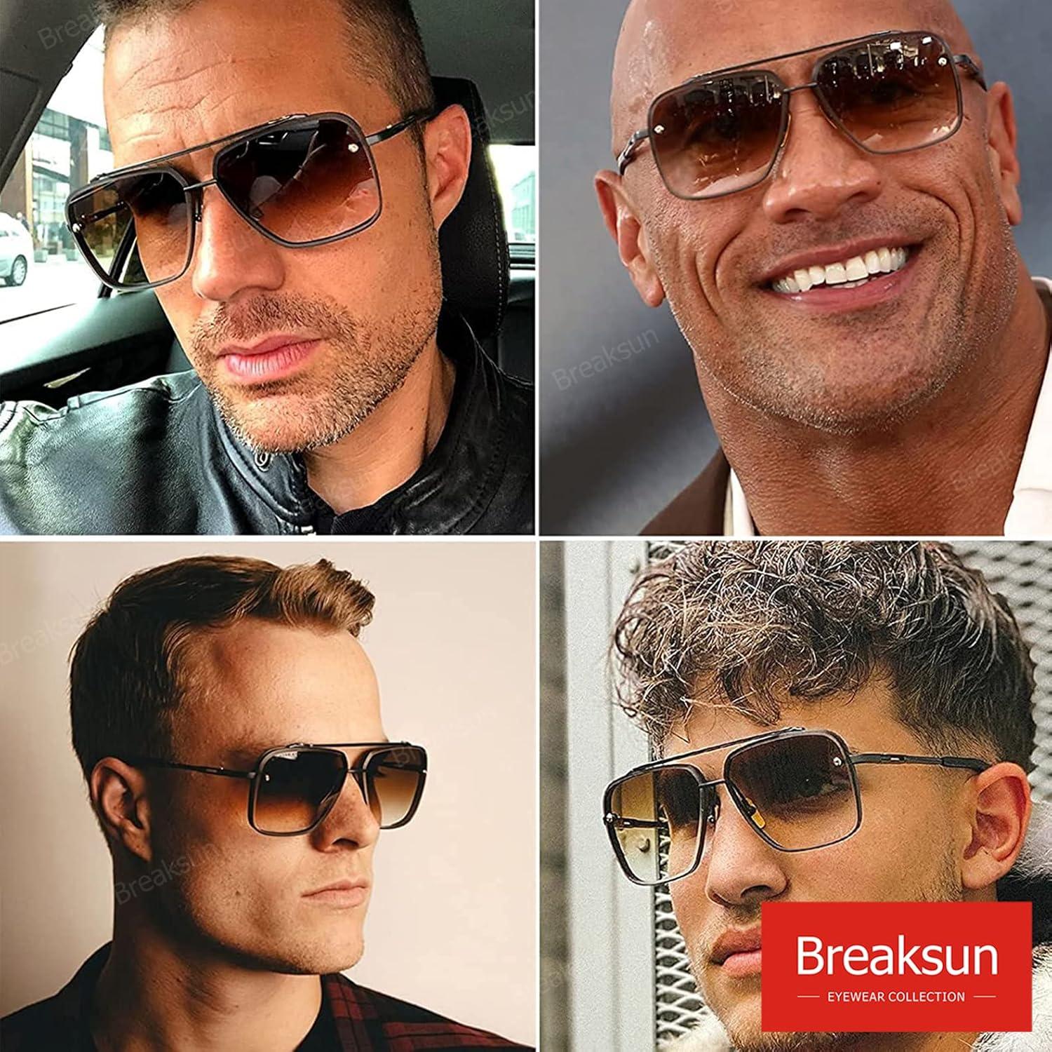 Gafas de Sol Cuadradas Breaksun con Lente UV400 Degradado