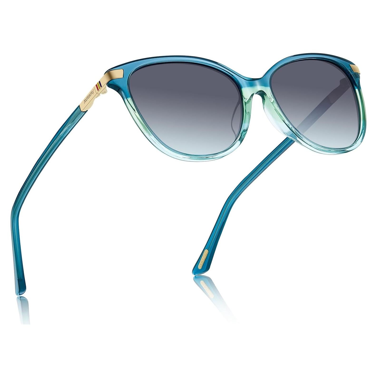 Gafas de Sol Polarizadas AVAWAY Cat Eye Mujeres 100% UV