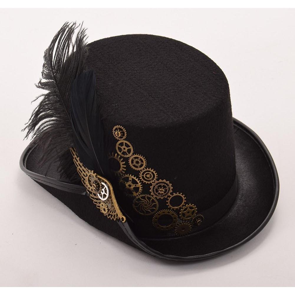 Sombrero Steampunk GRACEART Unisex con Gafas Ajustables
