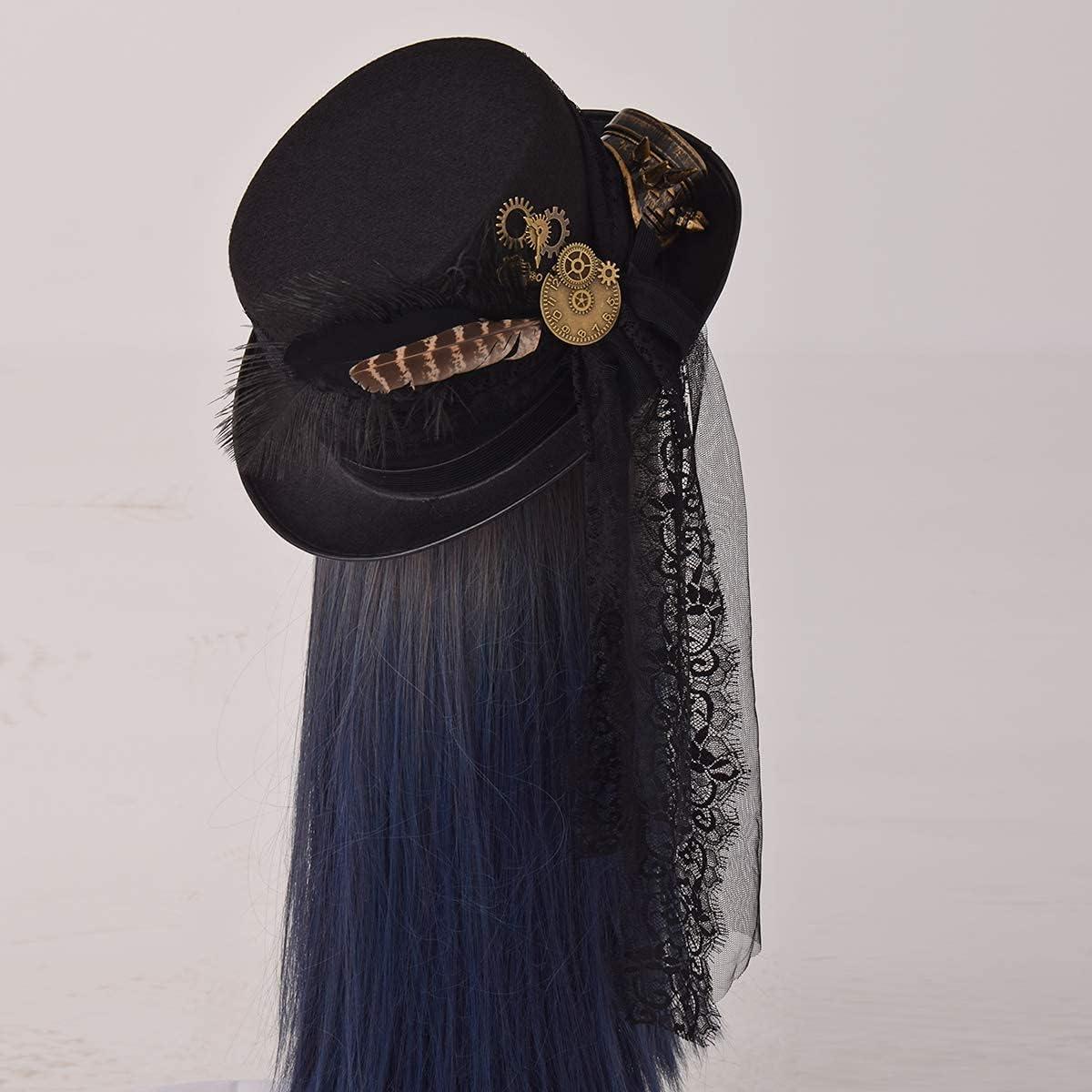 Sombrero Steampunk GRACEART Unisex con Gafas Ajustables