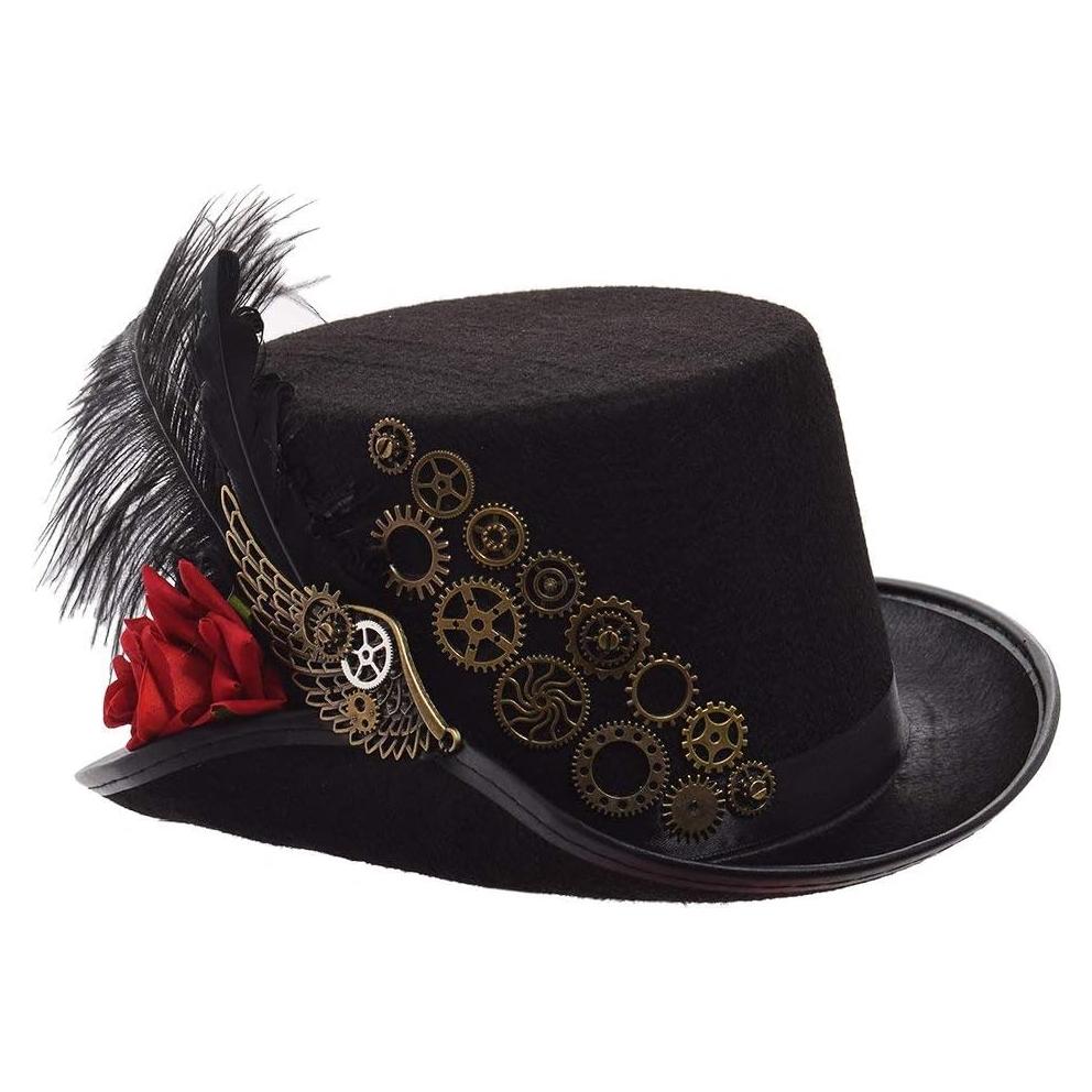 Sombrero Steampunk GRACEART Unisex con Gafas Ajustables
