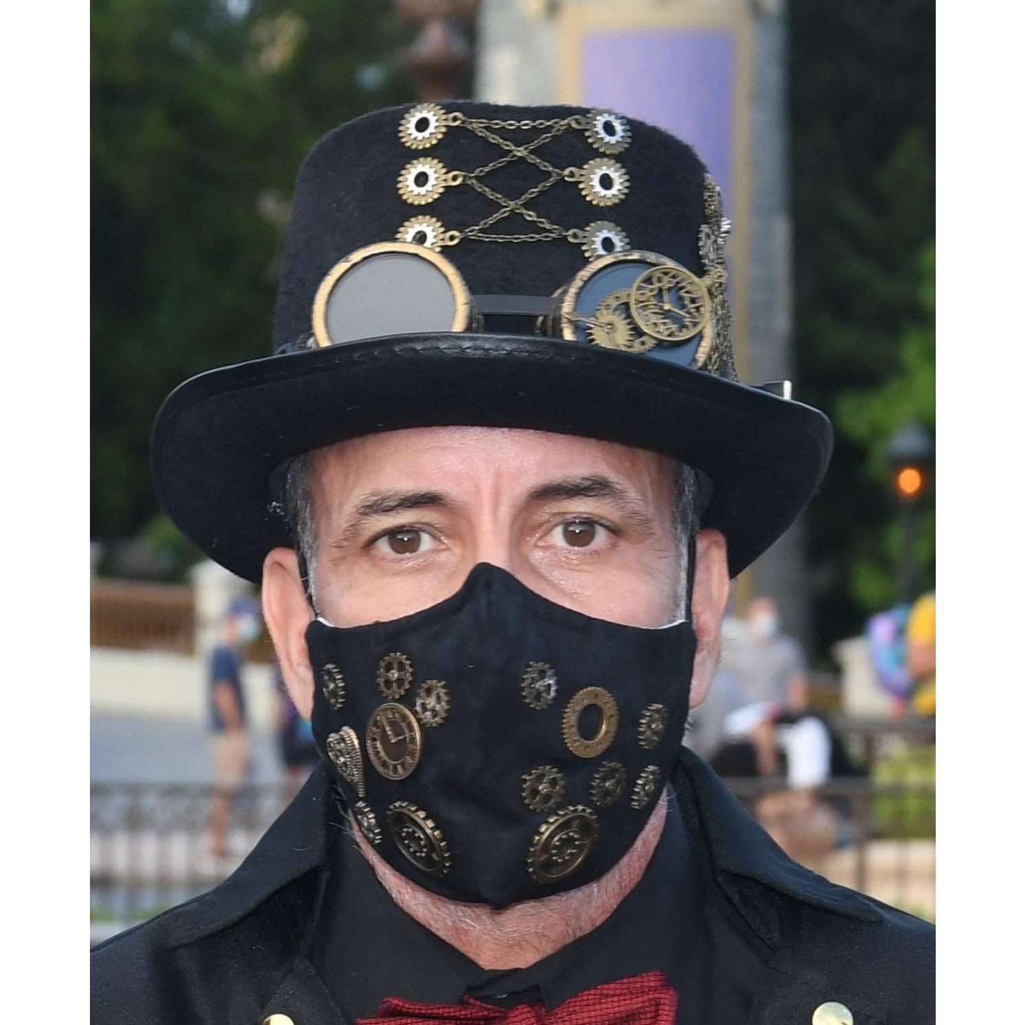 Sombrero Steampunk GRACEART Unisex con Gafas Ajustables