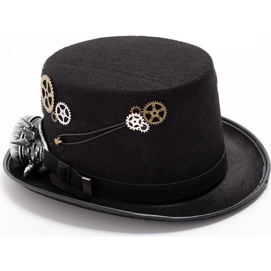 Sombrero Steampunk GRACEART Unisex con Gafas Ajustables