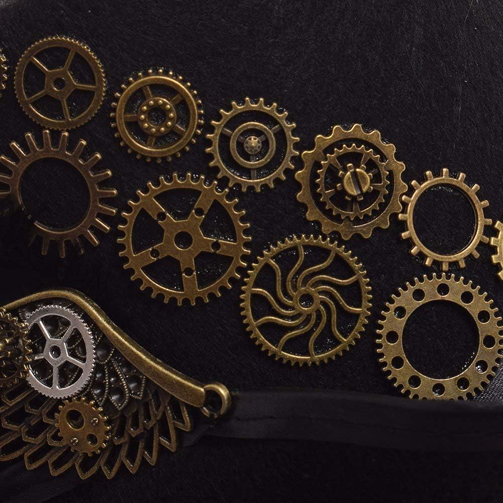 Sombrero Steampunk GRACEART Unisex con Gafas Ajustables
