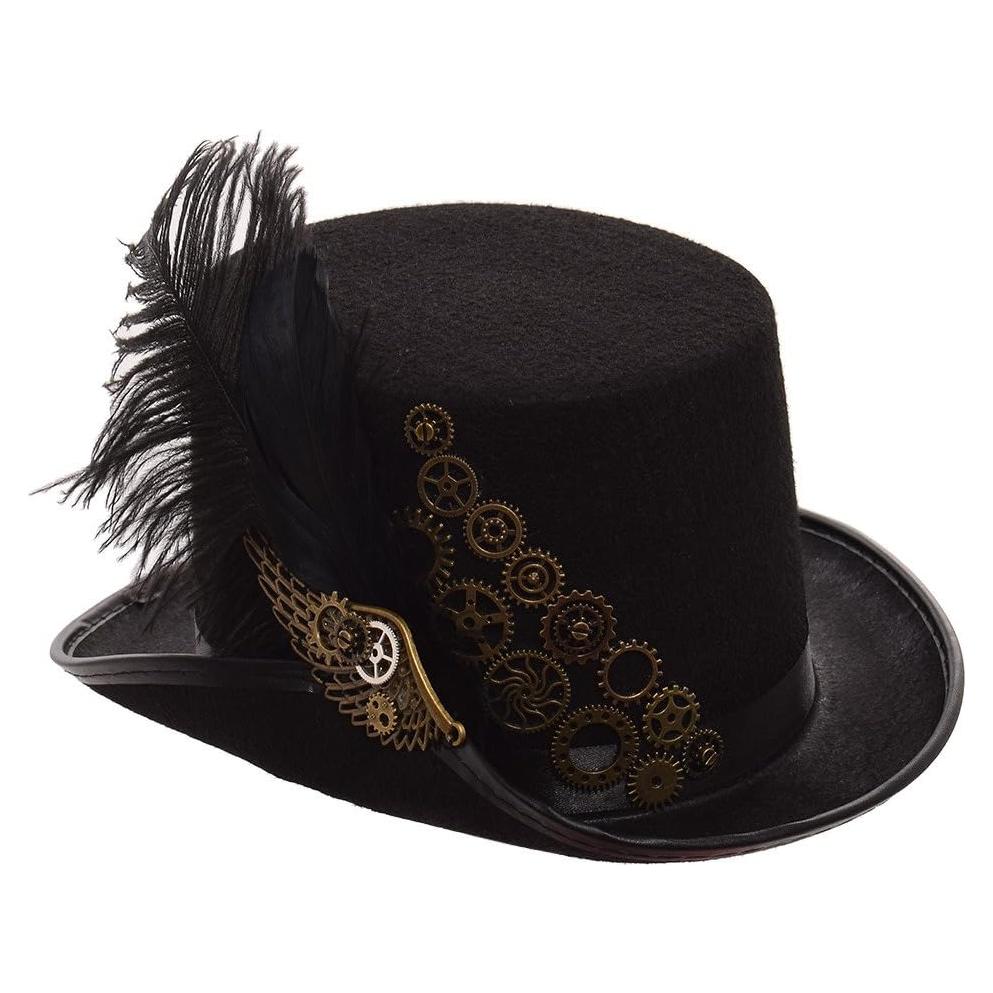 Sombrero Steampunk GRACEART Unisex con Gafas Ajustables