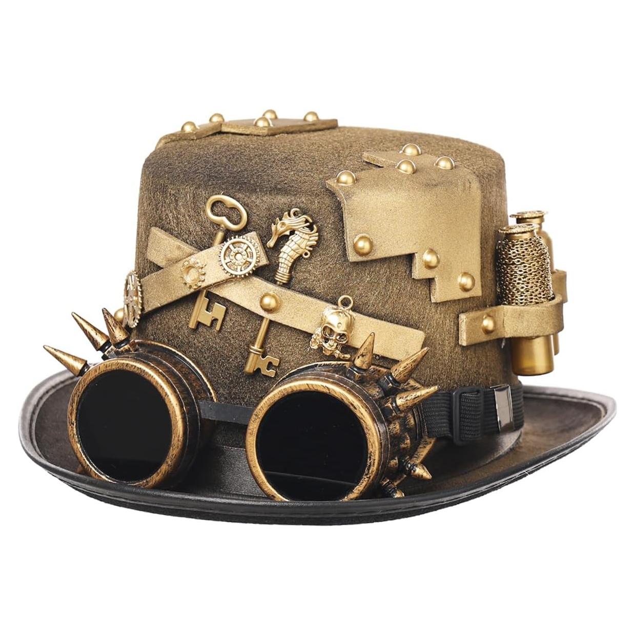 Sombrero Steampunk GRACEART Unisex con Gafas Ajustables