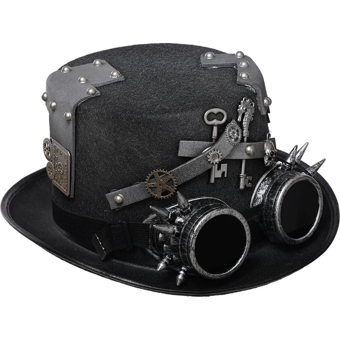 Sombrero Steampunk GRACEART Unisex con Gafas Ajustables