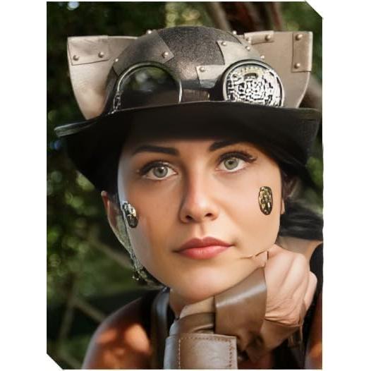 Sombrero Steampunk GRACEART Unisex con Gafas Ajustables