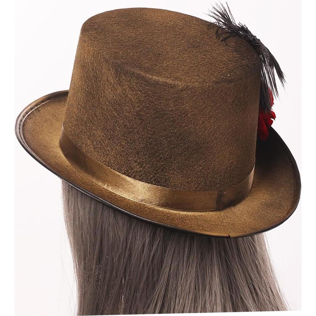 Sombrero Steampunk GRACEART Unisex con Gafas Ajustables