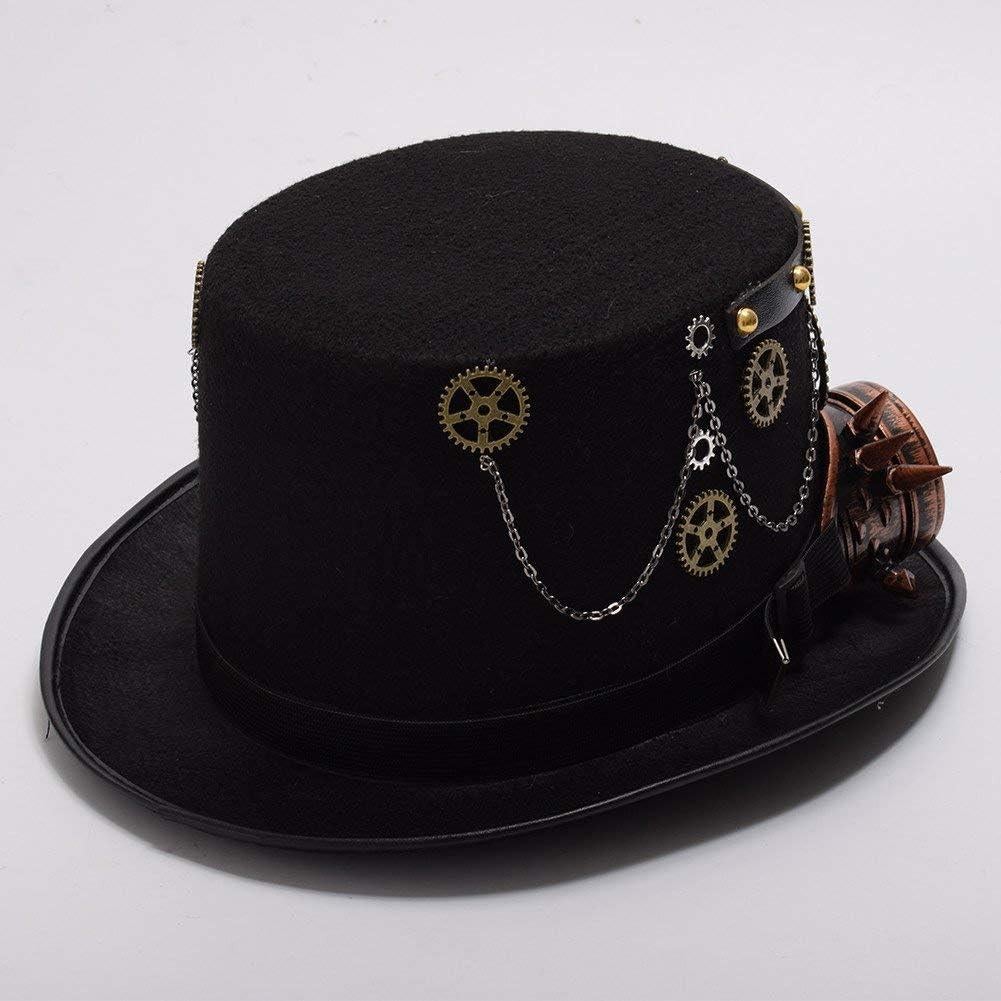 Sombrero Steampunk GRACEART Unisex con Gafas Ajustables
