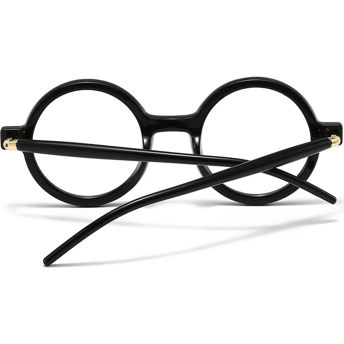 Gleyemor Gafas Redondas Retro Unisex Lentes Anti Luz Azul