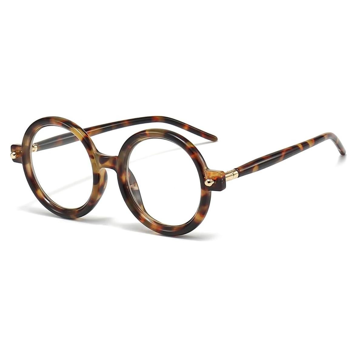 Gleyemor Gafas Redondas Retro Unisex Anti Luz Azul