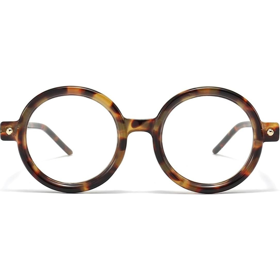 Gleyemor Gafas Redondas Retro Unisex Anti Luz Azul