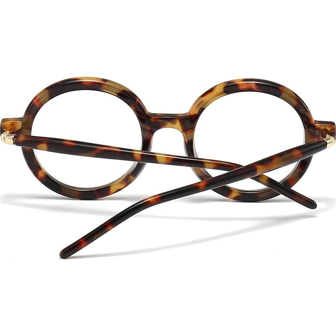 Gleyemor Gafas Redondas Retro Unisex Anti Luz Azul