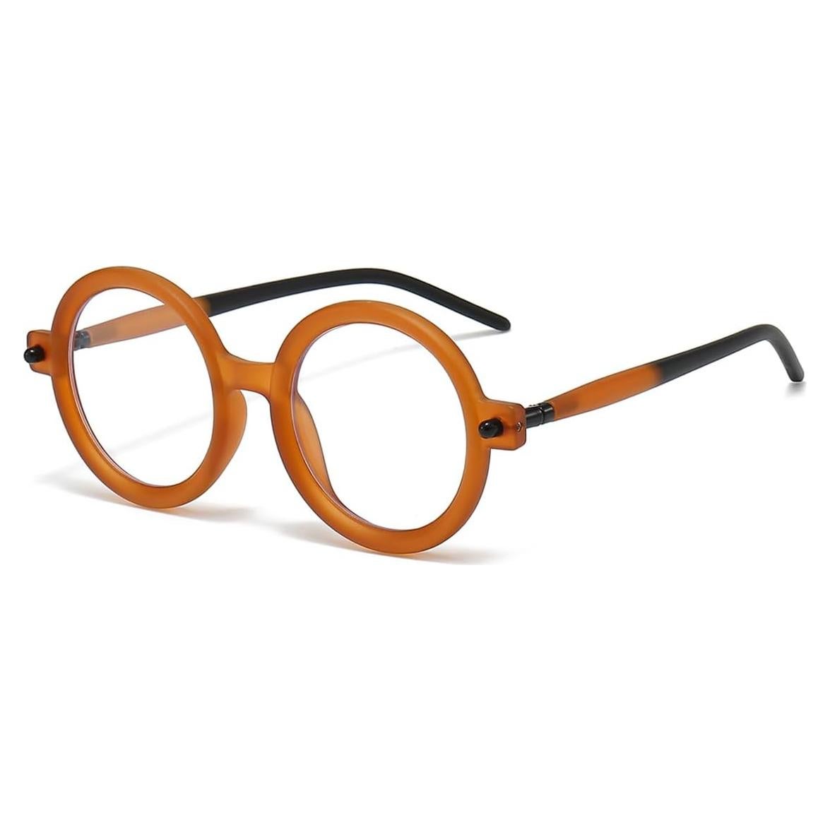Gafas Retro Gleyemor UV400 Anti Luz Azul Unisex Naranja