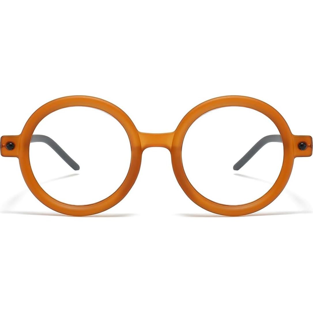Gafas Retro Gleyemor UV400 Anti Luz Azul Unisex Naranja