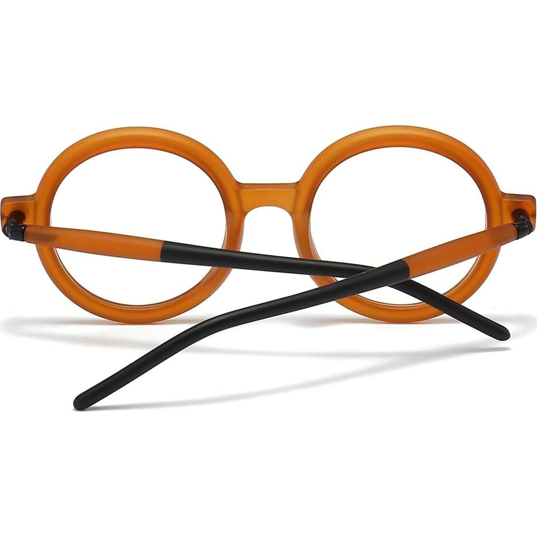 Gafas Retro Gleyemor UV400 Anti Luz Azul Unisex Naranja