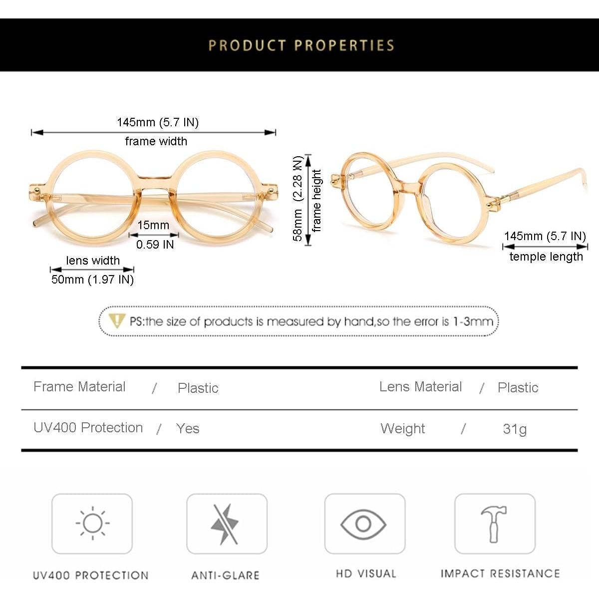 Gafas Retro Gleyemor GL5012XIN Anti Luz Azul Unisex